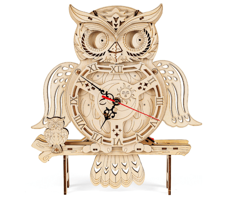 
SYNARRY Wooden 3D Puzzles for Adults Model kit Owl Clock - Mechanical Model Building Kit DIY Hobbies for Kids Teens Men Women 126PCS Puzzle Craft Gift Home...
