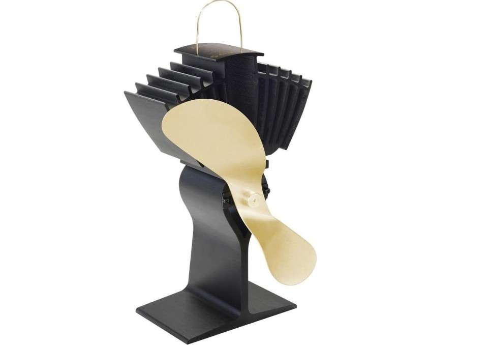 Caframo Ecofan Airmax 812 AM Heat Powered Stove Fan - Gold Blade