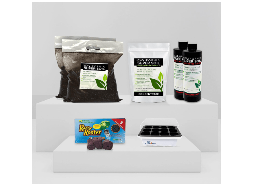
The Bud Grower | | California Super Soil | Premium 100% Nutrient Rich Organic Super Soil | 5 Pack of Hydroponic Nutrients and Grow Supplies | All-in-One