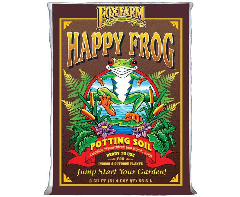 FoxFarm Happy Frog Potting Soil, 2cu ft - for Indoor/Outdoor Container Plants, Improves Root Efficiency, pH Adjusted for Optimal Nutrient Uptake - Contains