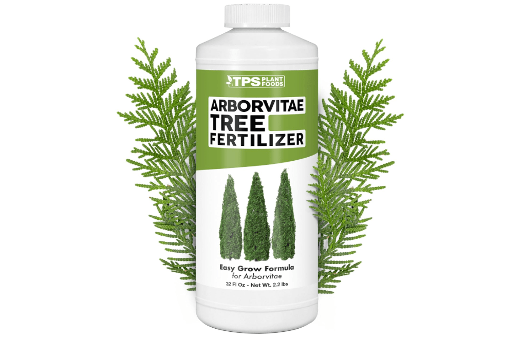 
TPS NUTRIENTS Arborvitae Tree Fertilizer for All Arborvitaes, Evergreen Shrubs and Thuja Trees, Liquid Plant Food, 3