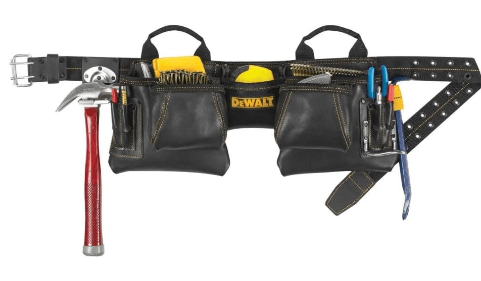 
DEWALT DG5472 Carpenter's Top Grain Leather Apron, 12 Pocket
