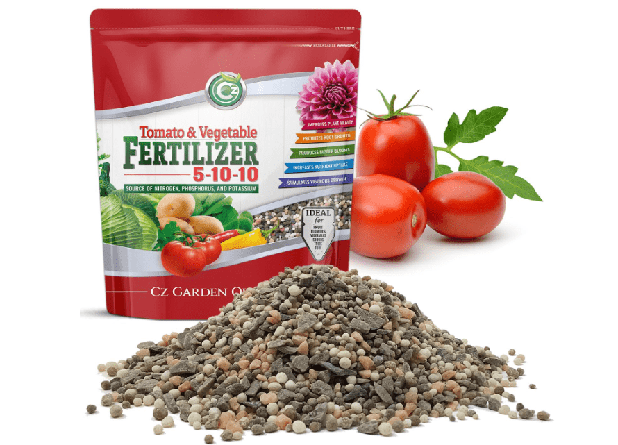
5-10-10 Tomato & Vegetable Fertilizer - Made in USA - NPK + Micronutrients Plant Food for Flower Gardens - Promotes Vigorous Growth and Big Blooms! 