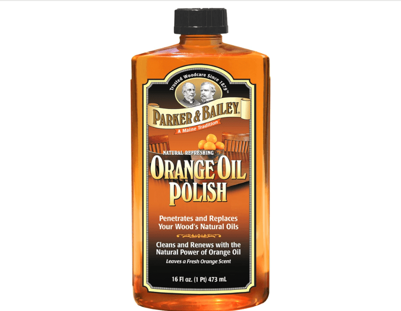 
PARKER & BAILEY ORANGE OIL POLISH - Natural Orange Scented Wood Cleaner & Furniture Polish, Cleans, Renews, Restores & Rejuvenates