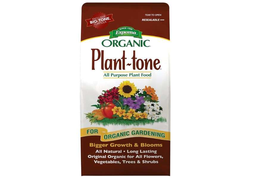 
Espoma Organic Plant-Tone 5-3-3 Natural & Organic All Purpose Plant Food; 4 lb. Bag; The Original Organic Fertilizer for All Flowers, Vegetables, Trees,
