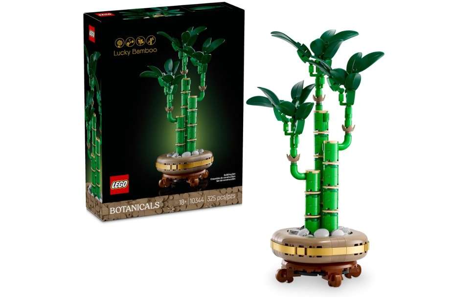  LEGO Botanicals Lucky Bamboo Building Set - Artificial Plant for Indoor Home Décor, Adults Ages 18+ - Fake Plant Decoration for Table, Desk,