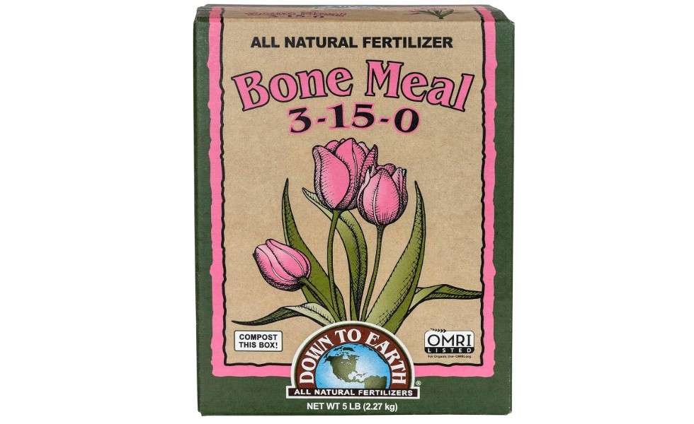 Down to Earth 3-15-0 Bone Meal Fertilizer, 5 lb – Organic, Non-GMO, High-Phosphorus for Bulbs & Root Development