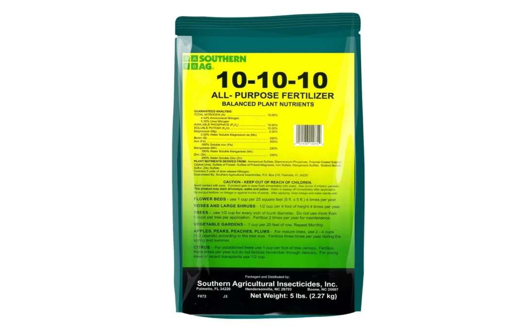  Southern Ag All Purpose Granular Fertilizer 10-10-10, 5 LB Size: 5 LB