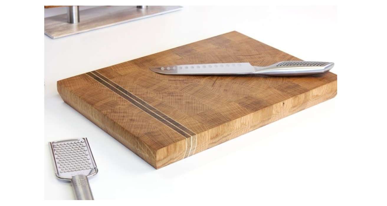 Oak Wood Cutting Board, Wooden Chopping Block, Chef Board, Serving Board, Thick Cutting Board