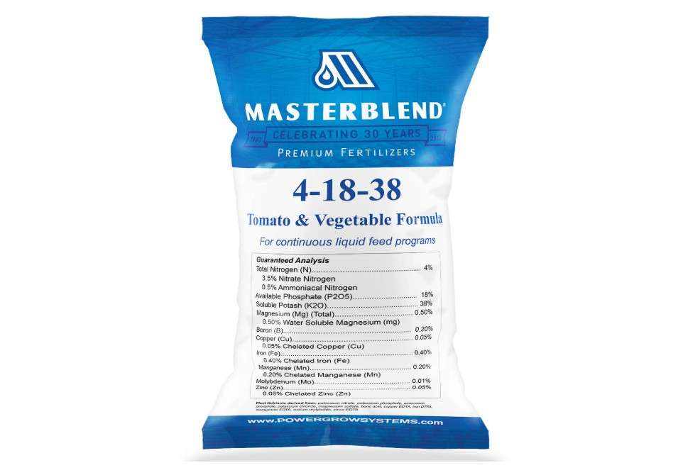
MasterBlend 4-18-38 Tomato & Vegetable Fertilizer - Bulk 1, 5 or 25 Pounds (5 Pounds)