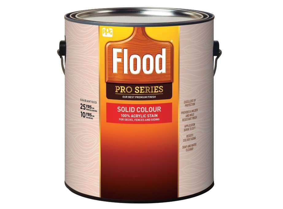 
Flood 1 gal. Cedar Solid Pro Exterior Wood Stain