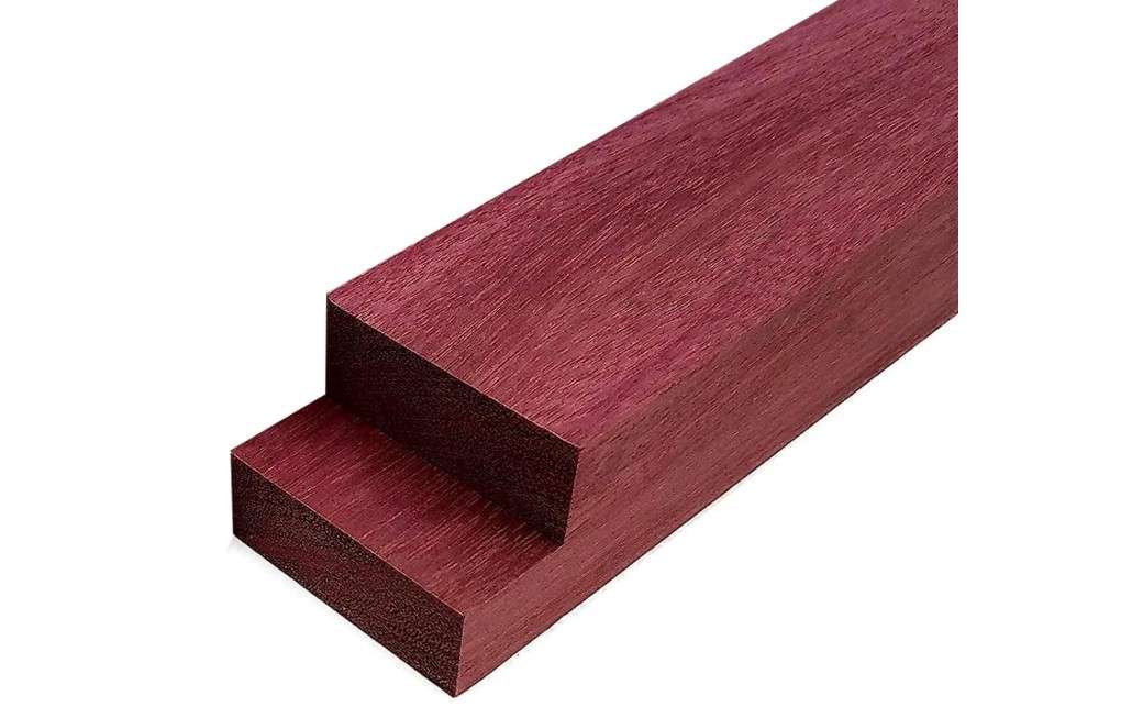 
Exotic Wood Zone | 2 pieces Purpleheart Exotic Hardwood Lumber Board | 3/4” x 2” x 24” | Wood Boards | Kiln Dried Lumber Wood Crafts