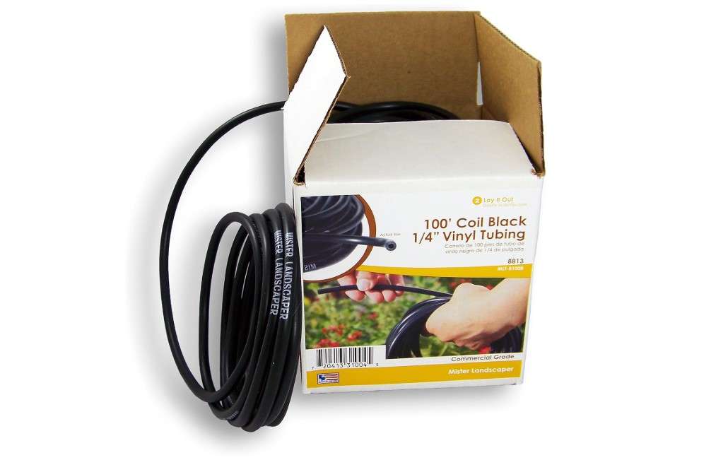  Mister Landscaper 100-ft Coil 1/4-in Black Vinyl Tubing