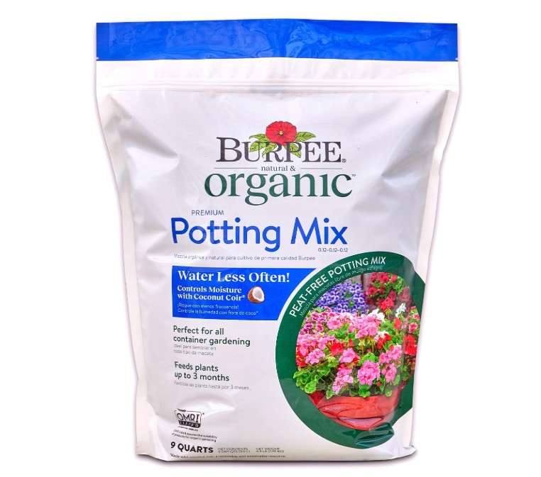 
Burpee, 9 Quarts | Premium Organic Potting Natural Soil Mix Food Ideal for Container Garden-Vegetable, Flower & Herb Use for Indoor Outdoor Plant