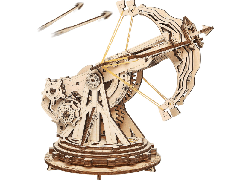 
Rowood 3D Wooden Puzzles Catapult Kit for Adults Teens, DIY Catapult Mechanical Wooden Model Kits Toys to Build for Kids, Cool Birthday Gift Choice

