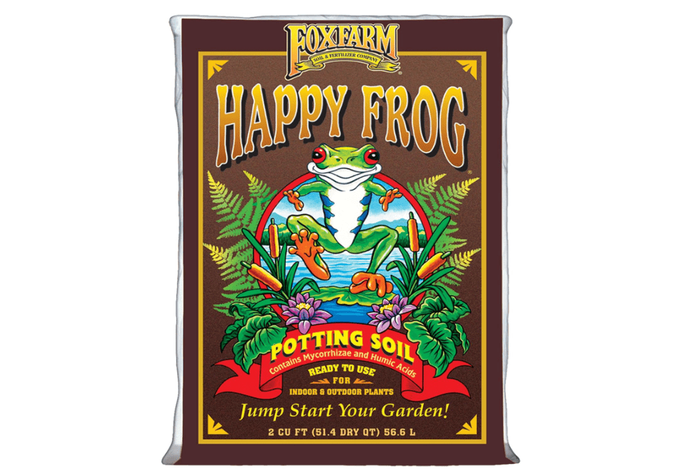 
FoxFarm Happy Frog Potting Soil, 2cu ft - for Indoor/Outdoor Container Plants, Improves Root Efficiency, pH Adjusted for Optimal Nutrient Uptake - Contains