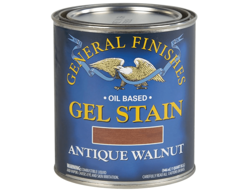 
General Finishes Oil Base Gel Stain, 1 Quart, Antique Walnut