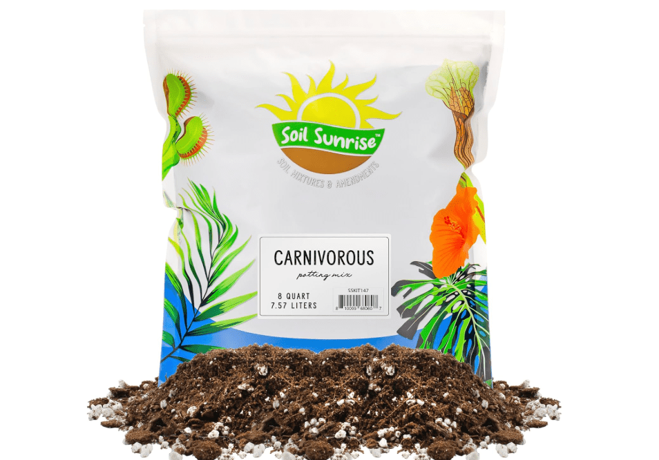 
Carnivorous Plant Potting Soil Mix (8 Quarts), Ideal Additive for Venus Fly Traps, Sundews, and Pitcher Plants