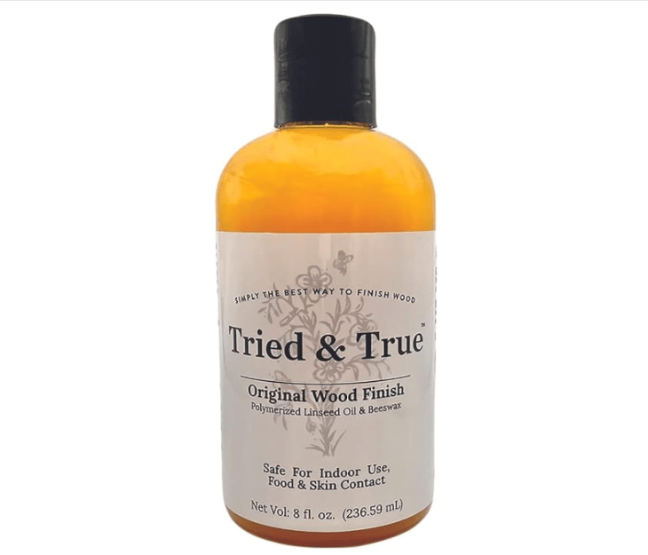 
Tried & True Original Wood Finish, 8 oz. - Linseed Oil & Beeswax Blend, Ideal for All Woodwork, Long-Lasting Durability, Food Safe Sealer, Non-Toxic