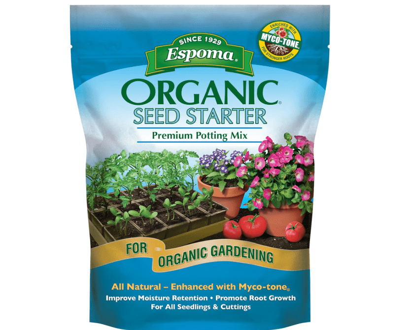 
Espoma Organic Seed Starter Premium Potting Soil Mix - All Natural & Organic Seed Starting Mix with Mycorrhizae. for Organic Gardening, 8 qt, Pack of 1