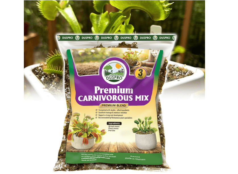 
DUSPRO Carnivorous Plant Soil Mix 3QT-Include Forest Moss, Peat Moss, Perlite Potting Mix for Carnivorous Plants, Carnivorous Plants, Pitcher Plant,.
