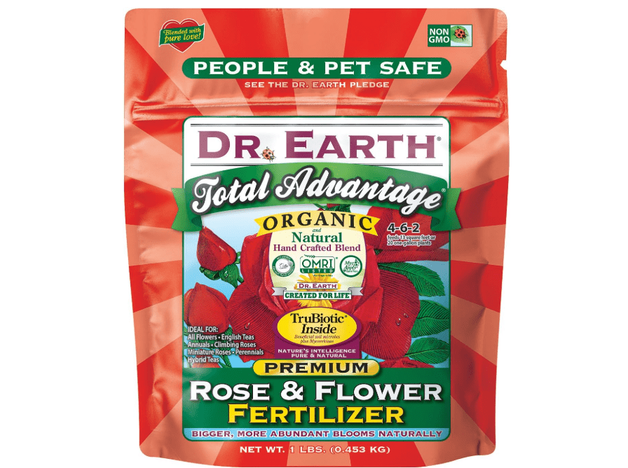  Dr. Earth 72855 1 lb 4-6-2 MINIS Total Advantage Rose and Flower Fertilizer