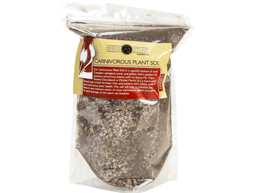 
Sprig & Stone Josh's Frogs Carnivorous Plant Soil - Venus Fly Traps/Pitchers/Sundews (1 Quart)