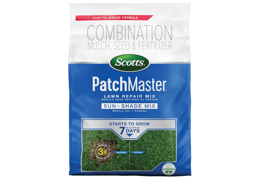 
Scotts PatchMaster Lawn Repair Mix Sun + Shade Mix, Combination Grass Seed, Fertilizer, a