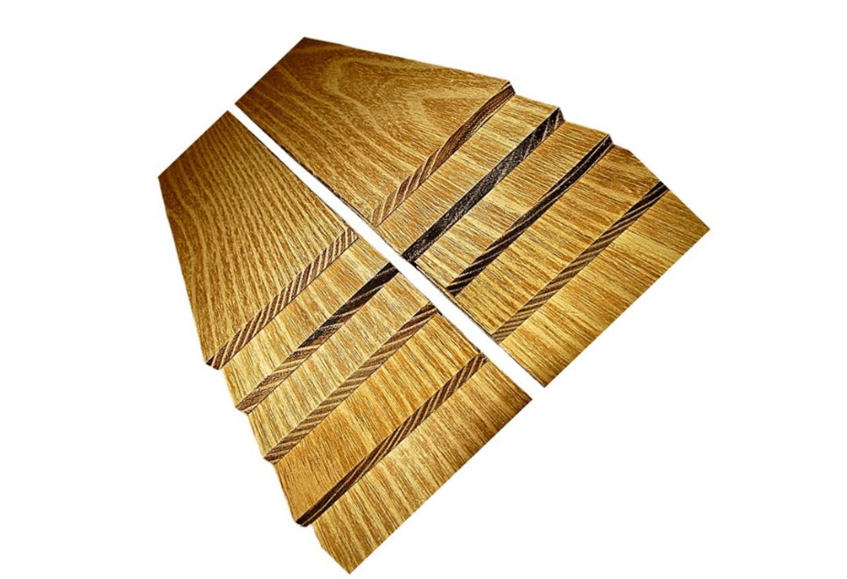 
10 Pieces Beautiful Thin Sanded Black Locust Lumber Wood 12" 