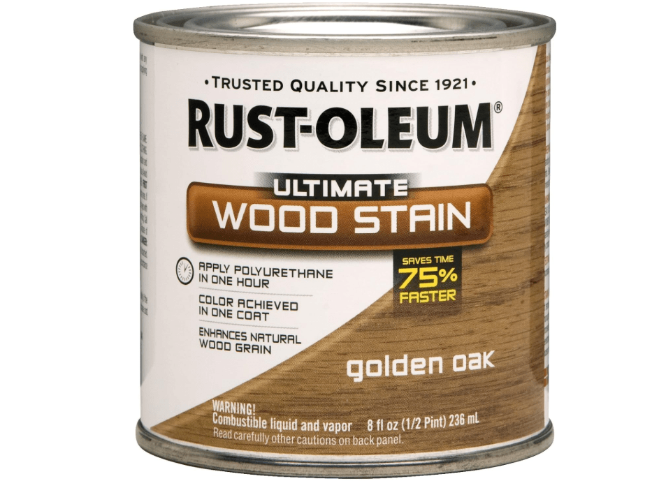
Rust-Oleum 260358 Ultimate Wood Stain, Half Pint, Golden Oak