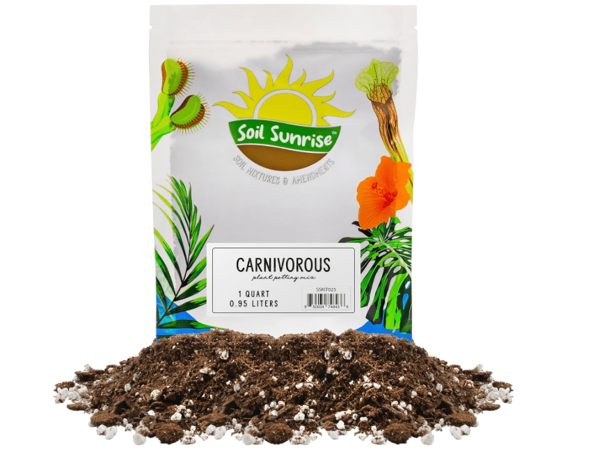 
Carnivorous Plant Potting Soil Mix (1 Quart), Ideal Additive for Venus Fly Traps, Sundews, and Pitcher Plants