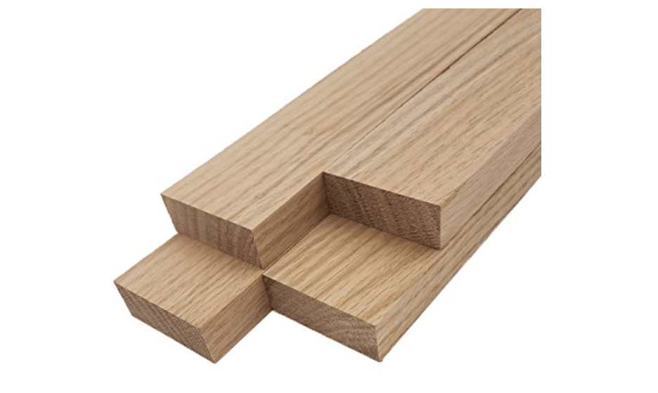 Barrington Hardwoods Red Oak Lumber Board - 3/4 in x 2 in (4 Pcs)
