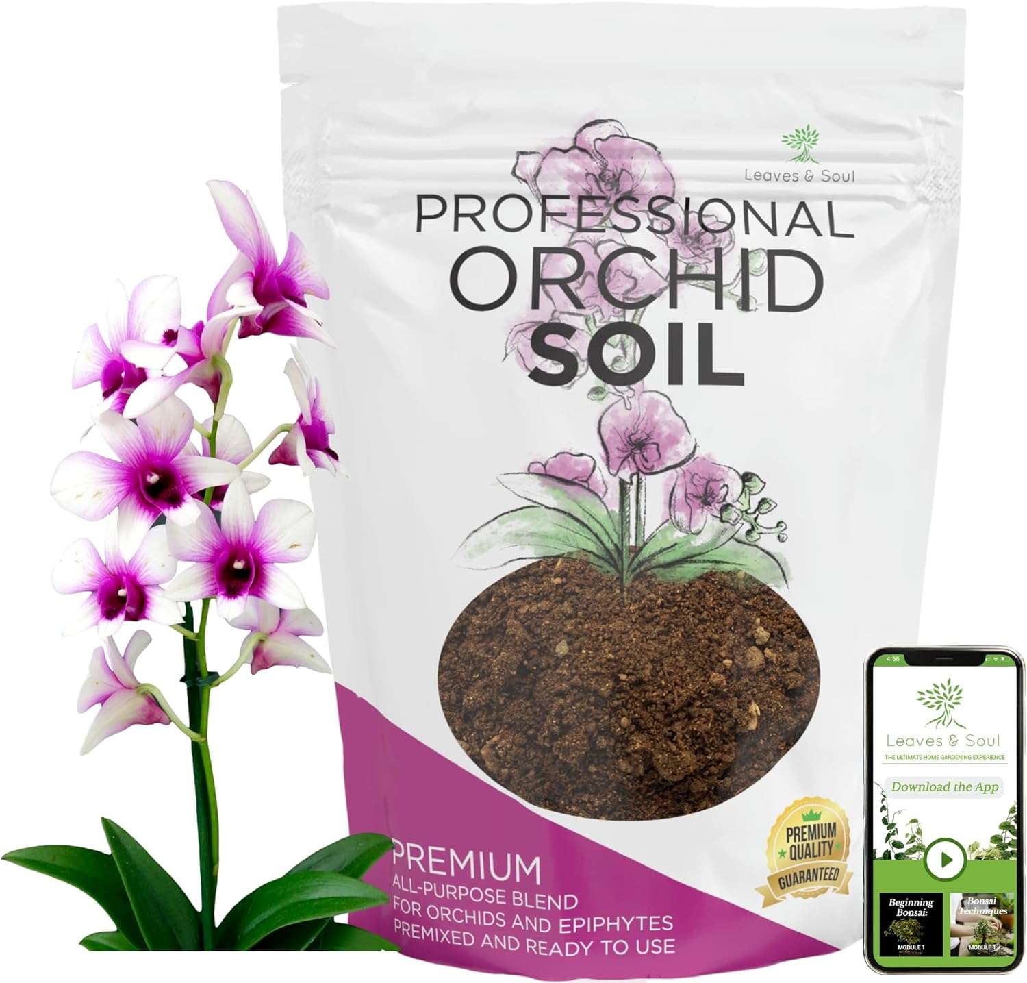 Professional African Violet Plant Soil | Premium All Purpose Blend | Large 2.2 Quarts | Ready to Use for Indoor Flowering Plants | Peat Moss, Coco Coir,... 