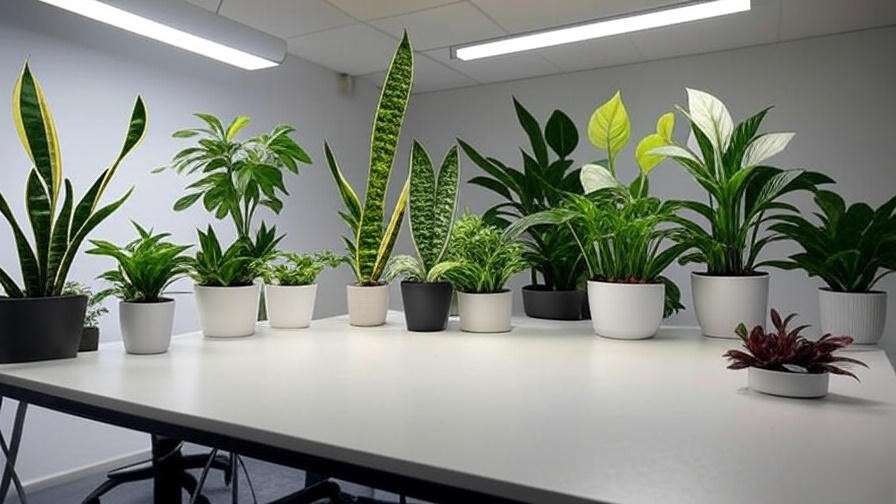best plants for office desk with no windows