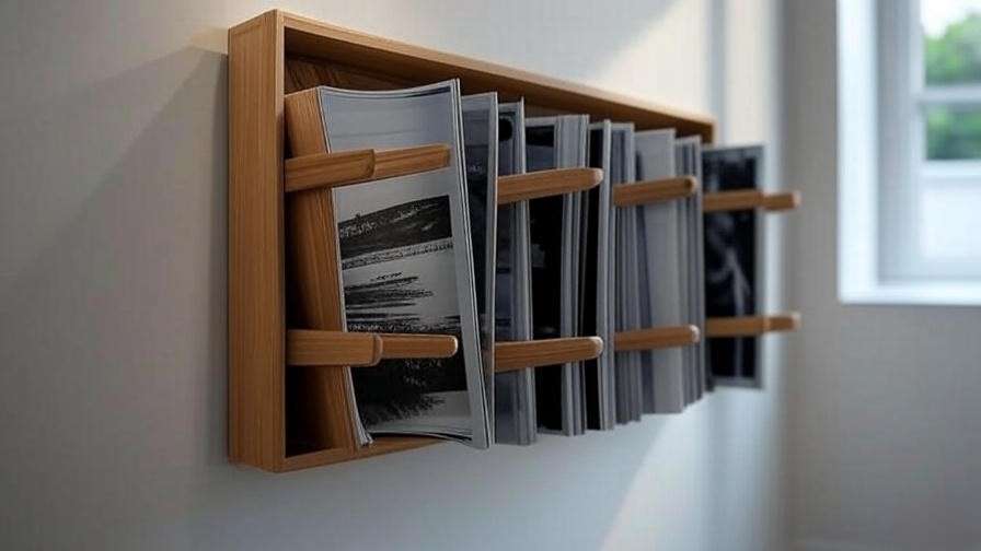 best wall mounted magazine rack wood