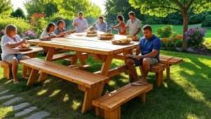 best wood for picnic table
