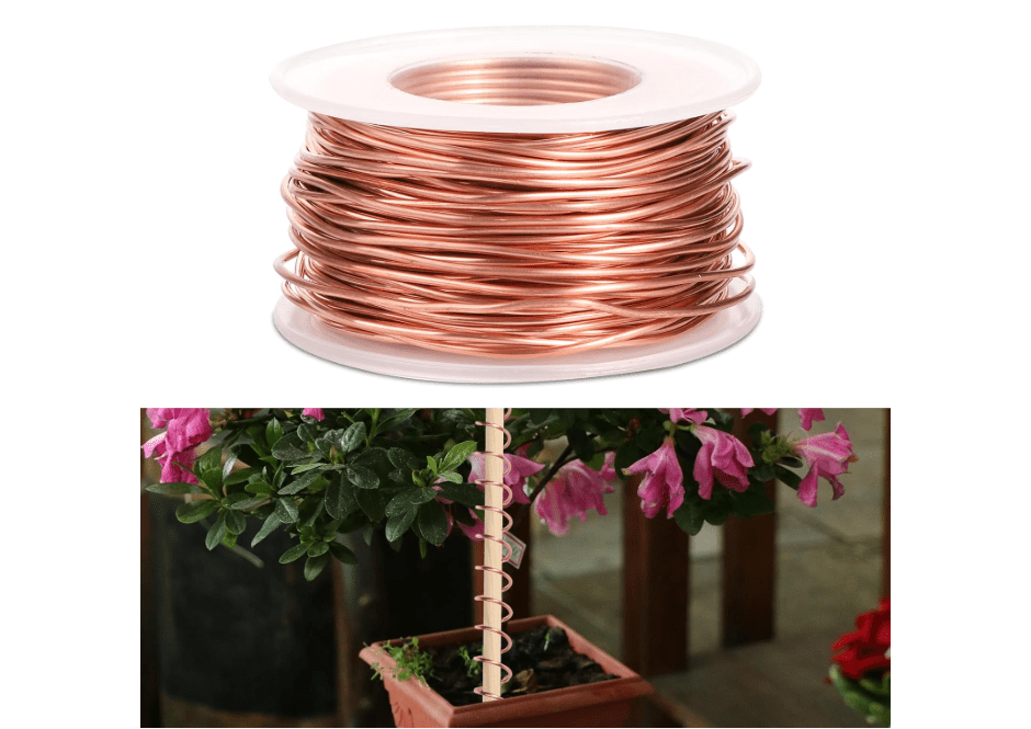 Electroculture Gardening Antenna, 65 Feet Pure Copper Wire Electroculture Gardening Copper Wire Bare 16 Gauge 99.9% Soft for Growing Plants and Vegetables 