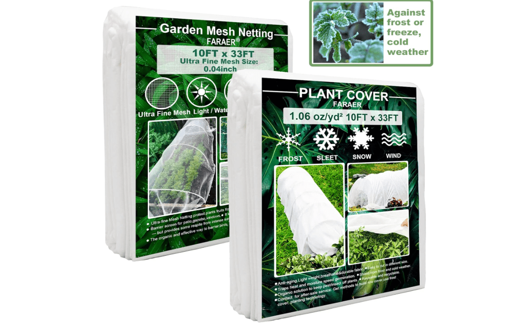 10ftx33ft Garden Netting with Plant Covers Frost Protections Row Floating Covers for Veggie Garden 