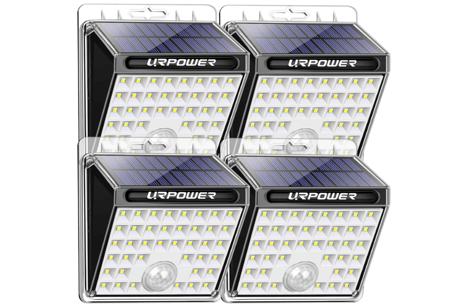 URPOWER Solar Lights Outdoor, 40 LED Motion Sensor Security Lights Solar Flood Lights Waterproof Solar Powered Outdoor Lights for Backyard, Fence, Deck, Patio, Garage (4 Pack) 