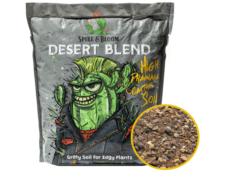 
High Drainage Cactus Soil Potting Mix with Mycorrhizal Fungi - 8 Pounds / 4 Quarts of Soil for Succulents and Cactus - Slightly