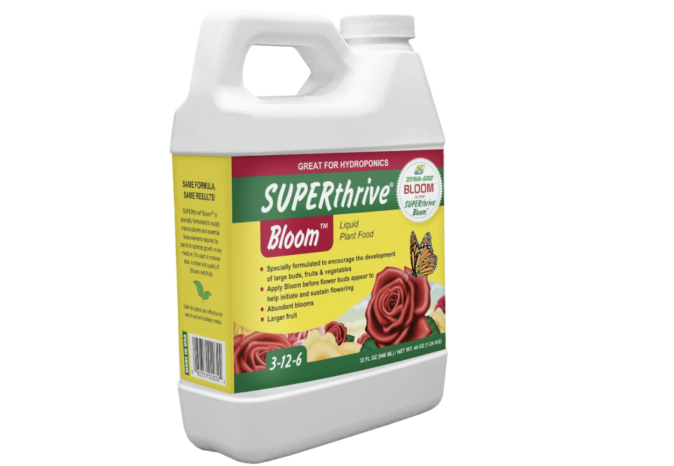 Dyna-GRO Bloom BLM-032 3-12-6 Plant Food, 1-Quart 