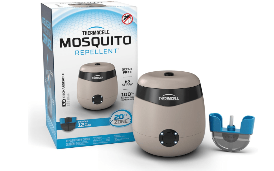 Thermacell E-Series Rechargeable Mosquito Repeller with 20’ Mosquito Protection Zone; Bug Spray Alternative; Scent Free 
