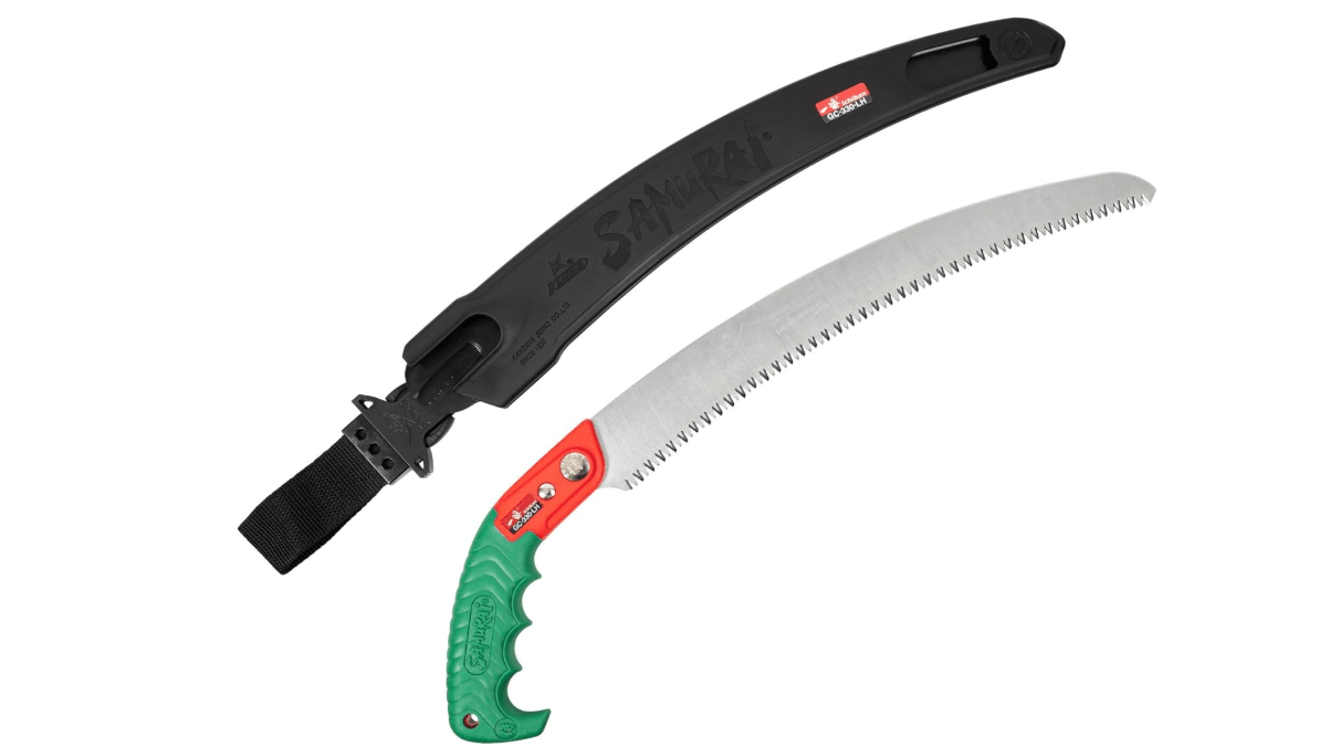 Samurai Ichiban 13" (330mm) Curved Pruning Saw w/Scabbard GC330LH (13114) 