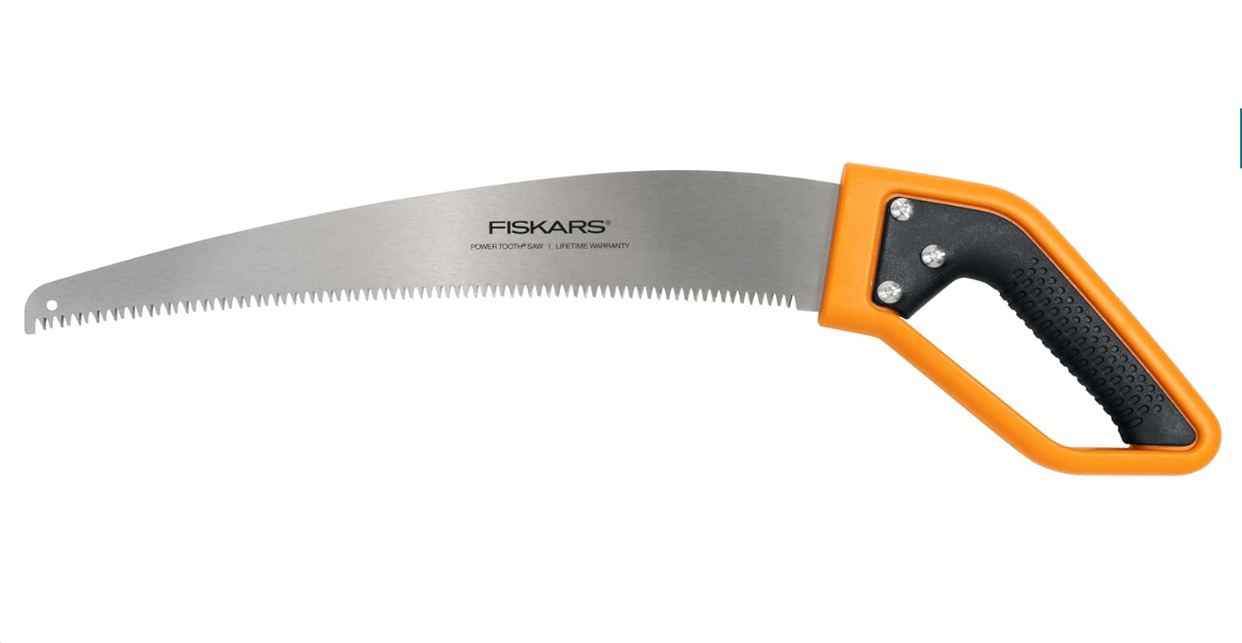 Fiskars Power Tooth Softgrip D-Handle Saw,15" 