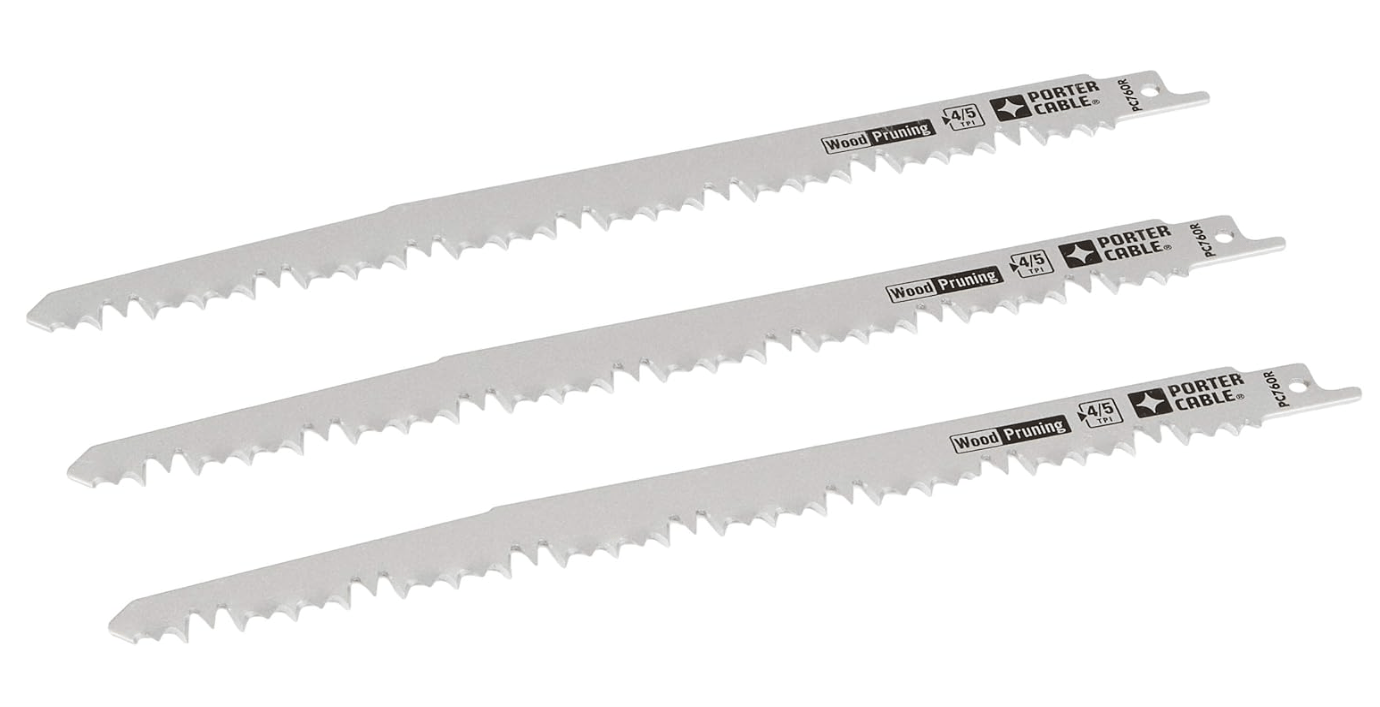 PORTER-CABLE Pruning Reciprocating Saw Blades, 9-Inch, 3-Pack (PC760R) 
