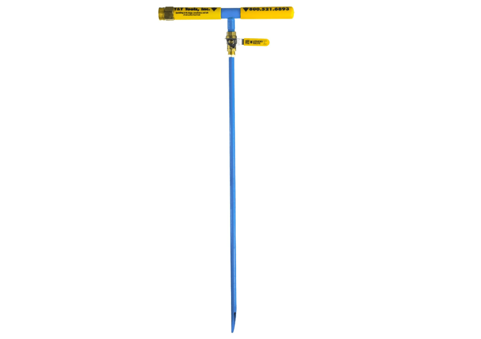 T&T Tools 48 Inch Water Probe - Steel Deep Root Irrigator for Trees - Professional Drip Irrigation Tool with Self Drilling Tip- Brass Valve -Deep Drip Watering Stakes for Efficient Deep Root Hydration 