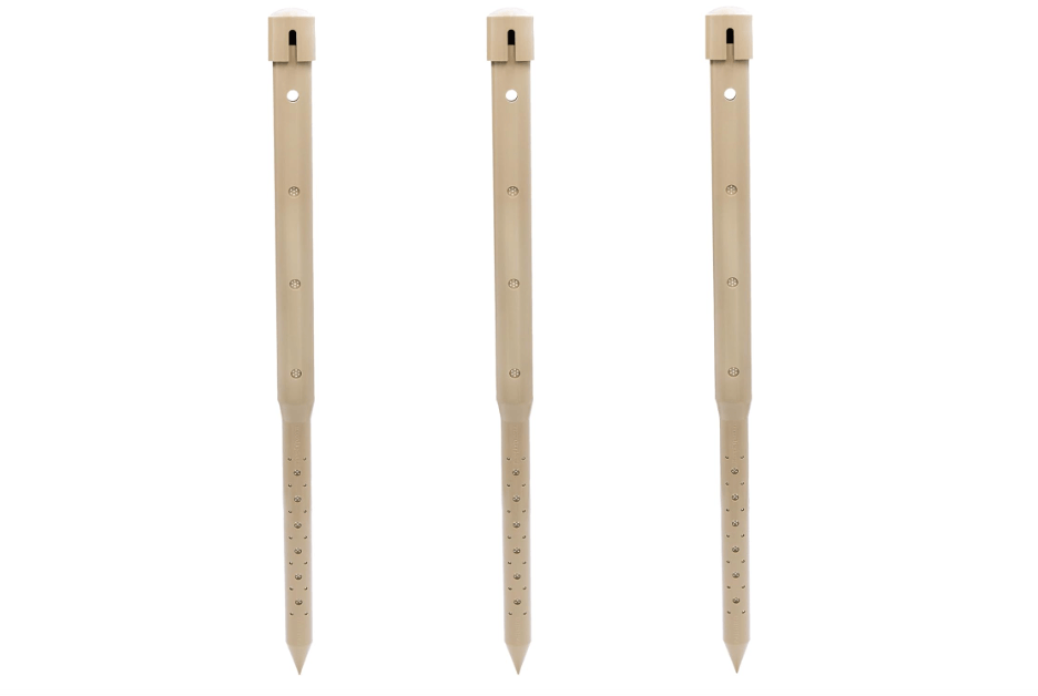 DEEP DRIP 24-inch Tree Watering Stake (3 Pack, Tan) | UV-Protected ABS Plastic Deep Root Irrigation Spike for Fruit, Flowering, Nut Trees 