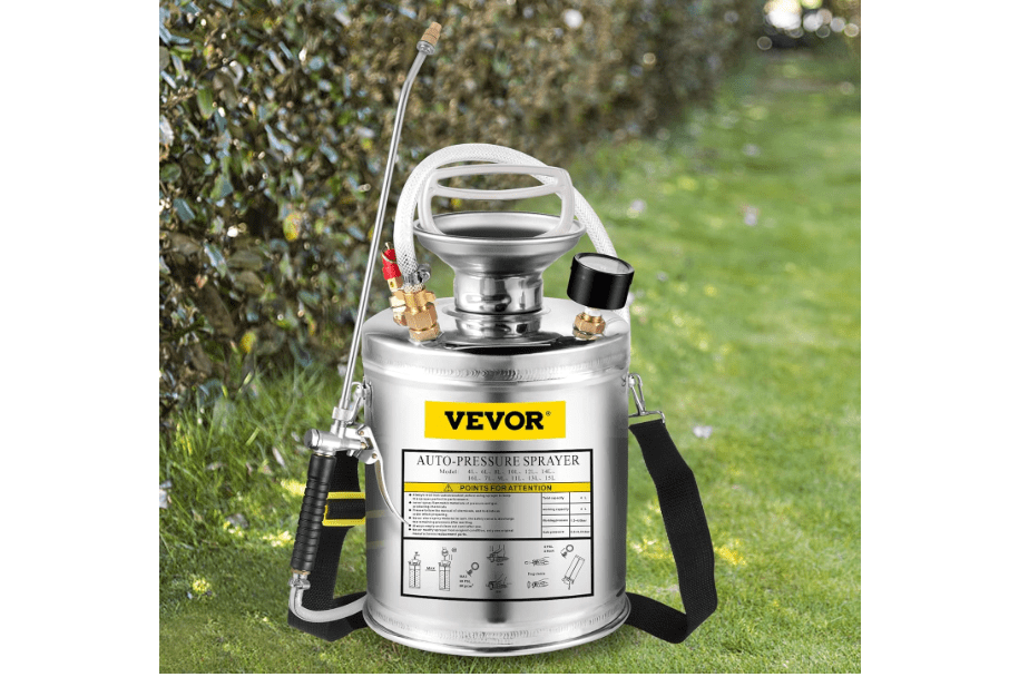 Happybuy 1 Gallon Stainless Steel Pump Sprayer