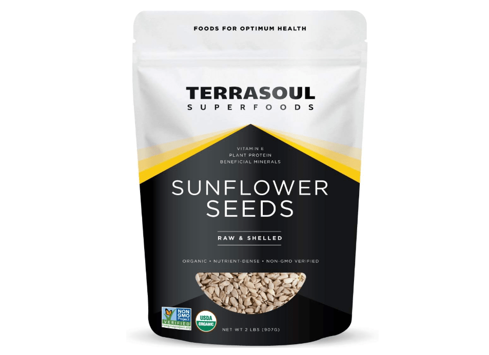 Terrasoul Superfoods Organic Hulled Sunflower Seeds, 2 Pounds 