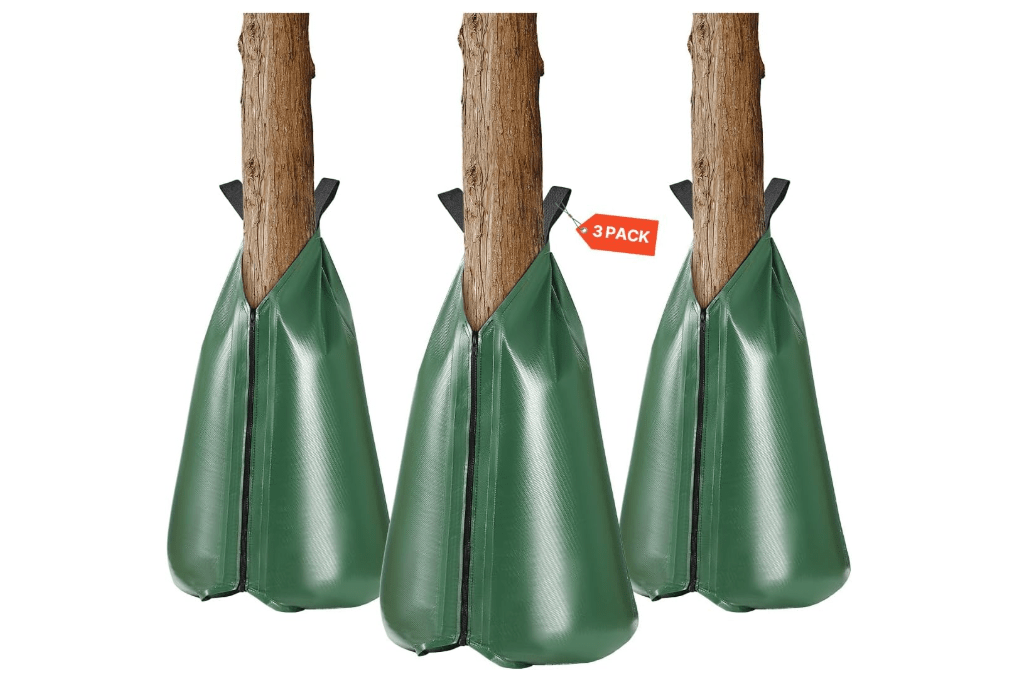 VEVOR Tree Watering Bag Slow Release 3 Pack 20 Gallons, Water Bags for Trees, Refillable Tree Drip Irrigation Bags with Zipper, Durable Tree Watering System for Deep Root Targeting 